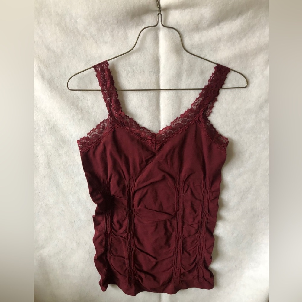 Joe Boxer Maroon Lace Camisole